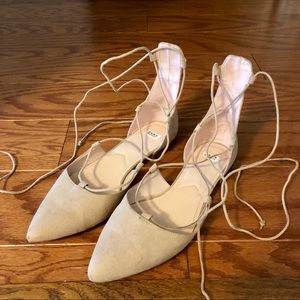 Zara lace up flats